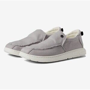 Vionic Beach‎ Seaview Light Gray Canvas Loafer Mens Size 8 Medium